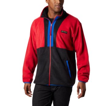 Columbia Jas Heren, Back Bowl Full Zip Fleece Blauw Rood Zwart, 95JMITXYL